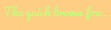 Image with Font Color C1FC79 and Background Color FFCE85